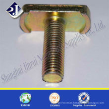 yellow zinc plated grade8.8 T bolt